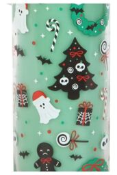 KDMD Merry Creepmas Cursed Candy Cane Tube Candle in Green - thumbnail 4
