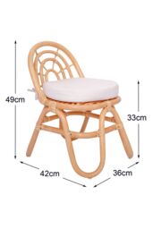 Nordlys Set of 2 Chairs for Children in Brown - thumbnail 5