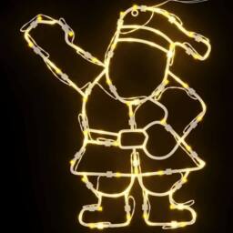 Berkfield Home Christmas Lights Santa Silhouette 2 pcs 35 LEDs Warm White - thumbnail 8
