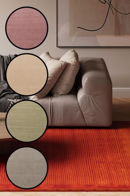 Kukoon Large Size Natural Wool Plush Deep Pile Living Room Are Rug, Grey, Green, Beige 190cm x 280cm in Pink - Size: 190 cm x 280 cm - image 1