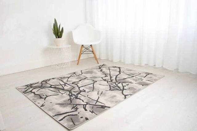 Celebrity Interiors Balletto 19NA Beige/Anthra Rug in Beige - Size: 80 cm x 150 cm - image 1