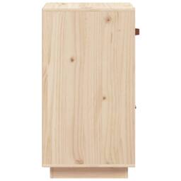 Berkfield Home Sideboard 34x40x75 cm Solid Wood Pine in Light Brown - Size: 34 x 40 x 75 cm - thumbnail 8