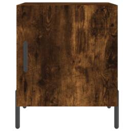 Berkfield Home Bedside Cabinets 2 pcs Smoked Oak 40x40x50 cm Engineered Wood in Brown - Size: 40 x 40 x 50 cm - thumbnail 6