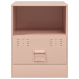 Berkfield Home Bedside Cabinet Pink 34.5x39x44 cm Steel - thumbnail 6