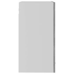 Berkfield Home Hanging Glass Cabinet Concrete Grey 40x31x60 cm Engineered Wood - Size: 40 x 31 x 60 cm - thumbnail 8