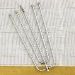 Berkfield Home Linen-Look Blackout Curtain with Hooks Yellow 290x245 cm - thumbnail 3
