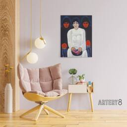 "Artery8 The Lost Felice Oil Painting Marsden Hartley Canvas Wall Art - Size: W18"" x H24""" - thumbnail 3
