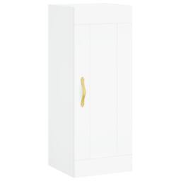 Berkfield Home Highboard White 34.5x34x180 cm Engineered Wood - thumbnail 6
