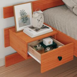 Berkfield Home with Drawer Brown 80 x 200 cm Solid pine wood - thumbnail 5