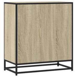 Berkfield Home Sideboard Sonoma Oak 68x35x76 cm Engineered Wood in Light Brown - Size: 68 x 35 x 76 cm - thumbnail 6