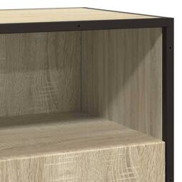 Berkfield Home Sideboard Sonoma Oak 68x35x76 cm Engineered Wood in Light Brown - Size: 68 x 35 x 76 cm - thumbnail 8