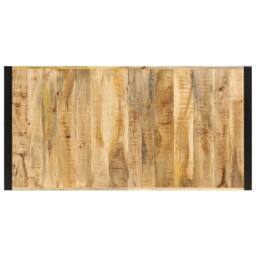 Berkfield Home Dining Table 160x80x75 cm Solid Mango Wood in Brown - Size: 160 x 80 x 75 cm - thumbnail 6