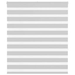 Berkfield Home Zebra Blind Light Grey 130x150 cm Fabric Width 125.9 cm Polyester - thumbnail 2