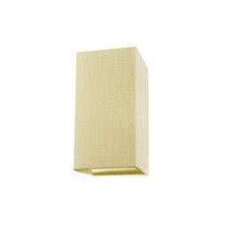 Happy Homewares Contemporary & Sleek Linen Fabric Lampshade in Cream - Size: 6 inches