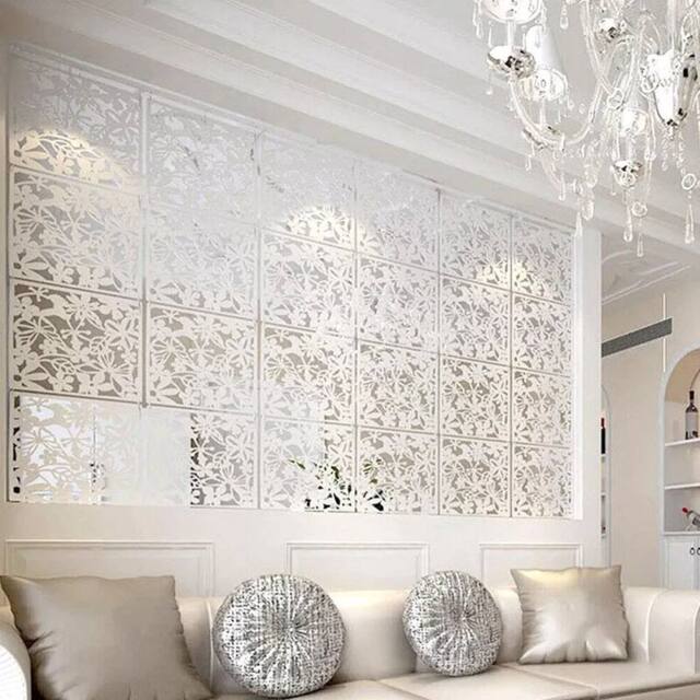 SPETLEK Paravent Partition Room Divider 12PCS in White - image 1