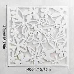 SPETLEK Paravent Partition Room Divider 12PCS in White - thumbnail 3
