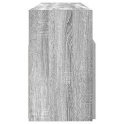 Berkfield Home TV Cabinet with LED Lights Grey Sonoma 120x30x50 cm - Size: 120 x 30 x 50 cm - thumbnail 8