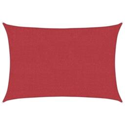 Berkfield Home Sunshade Sail 160 g/m¬≤ Red 3x5 m HDPE - thumbnail 1