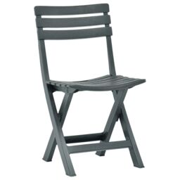 Berkfield Home Folding Garden Chair 2 pcs Plastic Green - thumbnail 2