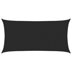 Berkfield Home Sunshade Sail 160 g/m¬≤ Black 3x6 m HDPE - thumbnail 2