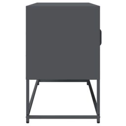 Berkfield Home TV Cabinet Anthracite 100.5x39x60.5 cm Cold-rolled Steel in Black - thumbnail 6