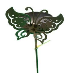 Poppyforge 4 Feet Bowl Plant Pin Garden Art with Dragonfly (Pack of 3) in Black - thumbnail 2