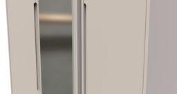 Ready Assembled 2 U Bristol Tall Triple Mirror Wardrobe (Ready Assembled) in Taupe - thumbnail 4