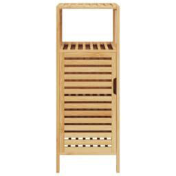 Berkfield Home Classic Bathroom Cabinet with Shelf 36x33x87 cm Bamboo in Light Tan - Size: 36 x 33 x 87 cm