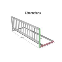 Safetots Wooden Bed Rail in Natural - Size: 38 cm x 110 cm - thumbnail 3