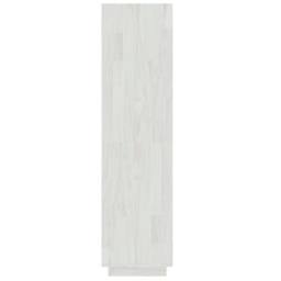 Berkfield Home Beautiful Book Cabinet/Room Divider White 40x35x135 cm Solid Pinewood - Size: 40 x 35 x 135 cm - thumbnail 6