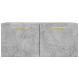 Berkfield Home Wall Cabinet Concrete Grey 80x36.5x35 cm Engineered Wood - thumbnail 5