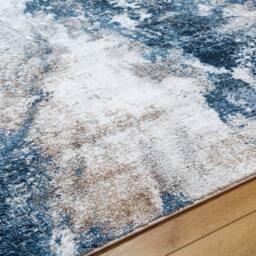 Livabliss Allegro-Abstract Grey Blue Brown Modern Marble Living Dining Rug - Size: 160 cm x 215 cm - thumbnail 3