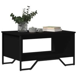 Berkfield Home Durable Coffee Table Black 75x51x40 cm Engineered Wood - Size: 75 x 51 x 40 cm - thumbnail 4