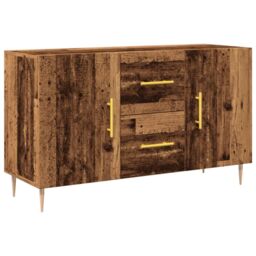 Berkfield Home Sideboard Old Wood 100x36x60 cm Engineered Wood in Brown - Size: 100 x 36 x 60 cm - thumbnail 2