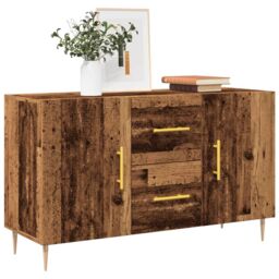 Berkfield Home Sideboard Old Wood 100x36x60 cm Engineered Wood in Brown - Size: 100 x 36 x 60 cm