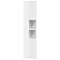 Berkfield Home Bathroom Cabinet White 30x30x183.5 cm Engineered Wood