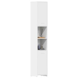 Berkfield Home Bathroom Cabinet White 30x30x183.5 cm Engineered Wood - thumbnail 4