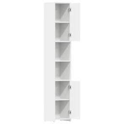 Berkfield Home Bathroom Cabinet White 30x30x183.5 cm Engineered Wood - thumbnail 5