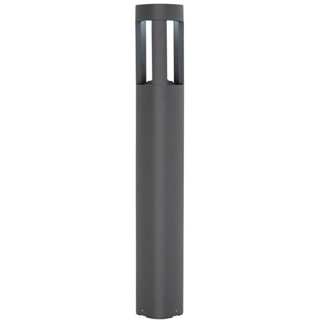 Loops Outdoor Post Bollard Light Grey Triangle IP54 Modern Garden Driveway Lamp LED - image 1