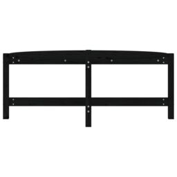 Berkfield Home Coffee Table Black 118x63x45 cm Solid Wood Pine - Size: 118 x 63 x 45 cm - thumbnail 5