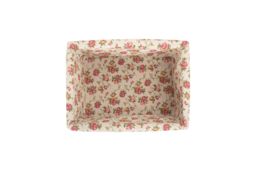 Red Hamper Wicker Antique Wash Garden Rose Willow Storage Baskets in Grey - Size: Medium - thumbnail 3