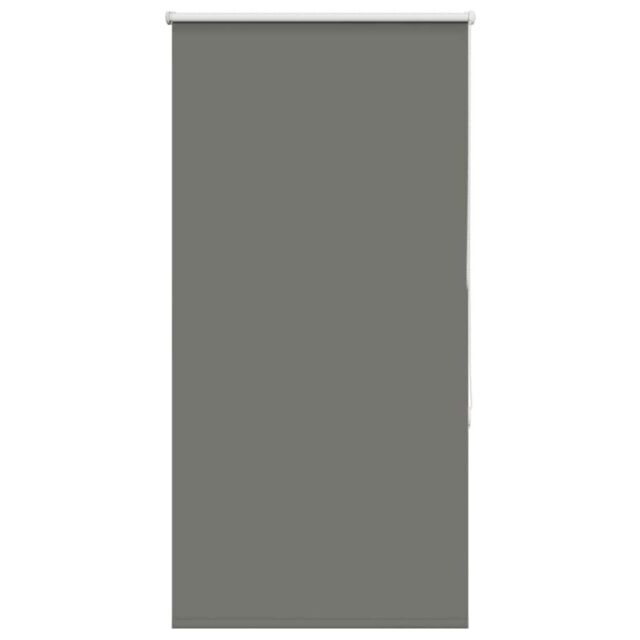 Berkfield Home Roller Blind Blackout Grey 85x175 cm Fabric Width 80.7 cm Polyester - image 1