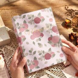 NESTLUNE Light Pink Photo Album Holds 300 Photos Photography Storage - Size: 100 cm x 15 cm - thumbnail 1