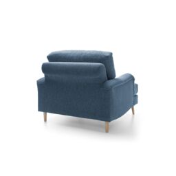 Abakus Direct Harper Armchair - Durable & Easy Clean Upholstery in Dark Blue - thumbnail 6