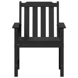 Berkfield Home Garden Dining Chairs 2 pcs Black HDPE - thumbnail 5