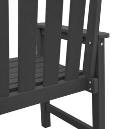 Berkfield Home Garden Dining Chairs 2 pcs Black HDPE - thumbnail 8