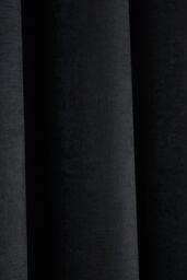 Fusion 'Strata' Triple-Woven Dimout Eyelet Curtains in Black - Size: 168 cm width x 229 cm drop - thumbnail 4
