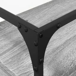 Berkfield Home TV Cabinet with Glass Top Grey Sonoma 80x35x51 cm Engineered Wood - Size: 80 x 35 x 51 cm - thumbnail 8