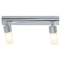Netlighting Kopus Ceiling 2 Light G9 Polished Chrome Frosted Glass in Grey - thumbnail 1