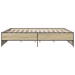 Berkfield Home Bed Frame without Mattress Sonoma Oak 180x200 cm Super King in Brown - thumbnail 5